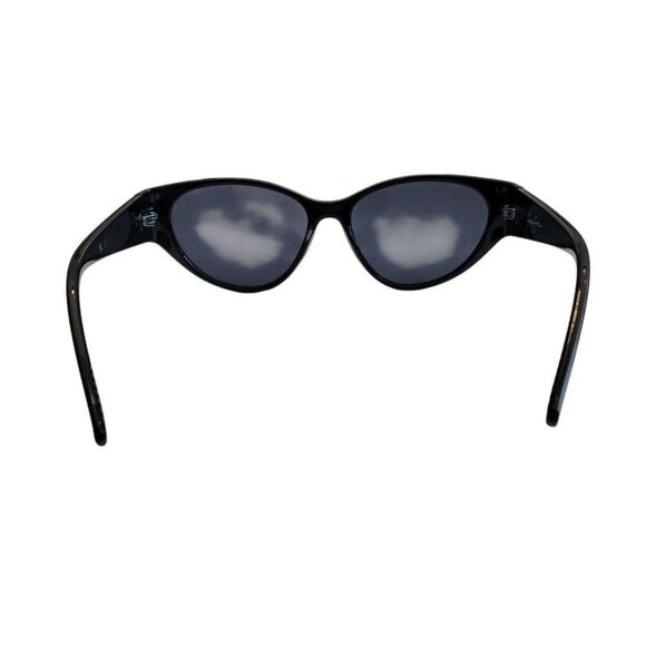 Sean John Solid Black Gold Cat-Eye Sunglasses NYC Club Style w NEW Leather Case - Picture 6 of 16